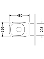 Duravit D-Code (210809) mélyöblítésű, álló WC csésze 21080900002