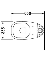Duravit D-Code hátsós monoblokk WC csésze 211109