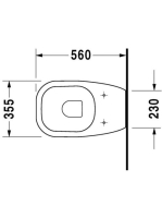 Duravit D-Code falra tolható álló WC csésze 211509