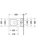 Duravit Happy D.2 álló monoblokk WC csésze 2134090000