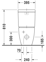 Duravit Happy D.2 álló monoblokk WC csésze 2134090000