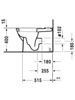 Duravit Darlin New WonderGliss monoblokk WC csésze 21380900001