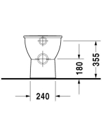 Duravit Darling New WonderGliss falra tolható álló WC csésze hátsós 213090900001