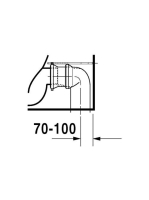 Duravit Starck 2 álló monoblokkos kerámia WC csésze 37x63 WonderGliss bevonat 21450900001