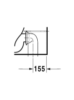 Duravit Starck 2 álló monoblokkos kerámia WC csésze 37x63 mélyöblítésű 2145090000
