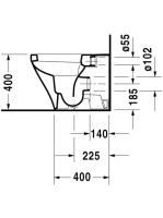 Duravit DuraStyle álló WC csésze 2150090000