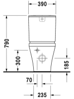 Duravit DuraStyle álló monoblokk WC csésze 2155090000