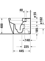 Duravit Happy D.2 álló WC csésze 2159090000