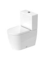 Duravit ME by Starck öblítőperemes monoblokk WC csésze 37x65 cm, WonderGliss bevonattal 21700900001
