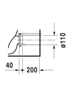 Duravit ME by Starck öblítőperemes monoblokk WC csésze 37x65 cm, WonderGliss bevonattal 21700900001