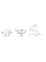 Duravit Viu monoblokkos kerámia WC csésze 37x65 öblítőperem nélküli 2191090000