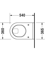Duravit Starck 3 lapos öblítésű fali WC 2201090000