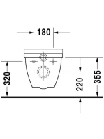 Duravit Starck 3 akadálymentes fali WC csésze 36,5x70 mélyöblítésű 2203090000