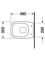 Duravit D-Code compact fali WC csésze 221109