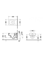 Duravit Vero mélyöblítésű, fali WC csésze 54 cm 2217090064