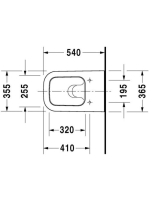Duravit Happy D.2 fali WC csésze 2221090000