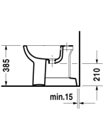 Duravit D-Code álló bidé 22371000002