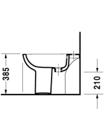 Duravit D-Code álló bidé 22381000002
