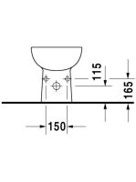 Duravit D-Code álló bidé 22381000002