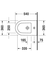 Duravit Darling New fali bidé 2249150000