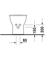 Duravit Darling New WonderGliss álló bidé 22511000001