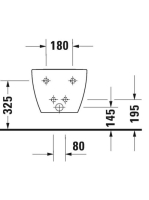 Duravit Happy D.2 fali bidé 2258150000