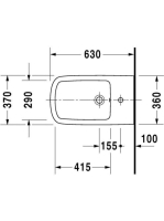 Duravit DuraStyle álló bidé 2283100000