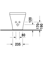 Duravit DuraStyle álló bidé 2283100000