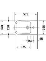 Duravit DuraStyle álló bidé 2284100000