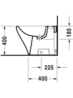 Duravit DuraStyle álló bidé 2284100000