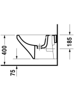 Duravit DuraStyle fali bidé Durafix rögzítéssel 2287150000