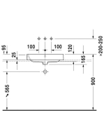 Duravit Happy D.2 ráültethető mosdó 60x40 2314600000