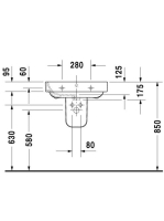 Duravit Happy D.2 mosdó 60x47,5 2316600000