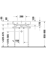 Duravit Happy D.2 aláépíthető mázas mosdó 60x50,5 2318600000