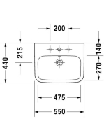 Duravit DuraStyle mosdó 55x44 2319550000