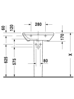 Duravit DuraStyle WonderGliss mosdó 60x44 23196000001