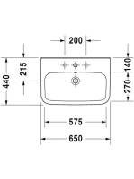 Duravit DuraStyle mosdó 65x44 2319650000