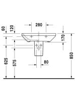 Duravit DuraStyle WonderGliss mosdó 65x44 23196500001