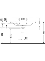 Duravit DuraStyle bútorral aláépíthető mosdó 100x48 2320100000