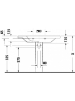 Duravit DuraStyle bútorral aláépíthető mosdó 100x48 2320100000