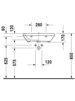 Duravit DuraStyle Med mosdó 60x44 2324600000