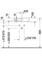 Duravit Cape Cod WonderGliss mosdótál 48x48 23284800001