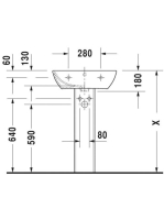 Duravit ME by Starck mosdó 55x44 2335550000
