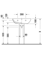 Duravit ME by Starck mosdó 65x49 2335650000