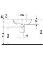 Duravit ME by Starck mosdó 65x49 2335650000