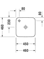 Duravit Cape Cod WonderGliss mosdótál 46x46 23404600001