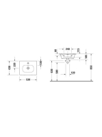 Duravit Viu kerámia kézmosó 53x43 cm 2344530000