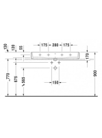 Duravit Vero Air csiszolt kerámia mosdó 100x47 cm, csaplyuk nélkül, alpin fehér 2350100028