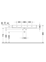 Duravit Vero Air Kerámia mosdó 120x47 cm, alpin fehér 2350120000