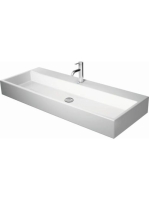 Duravit Vero Air csiszolt kerámia mosdó 120x47 cm, túlfolyó nélkül, alpin fehér 2350120071